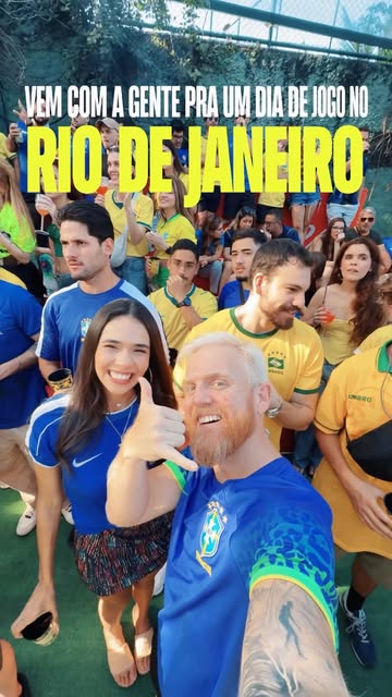 Watching Brazil vs Japan in São Conrado
